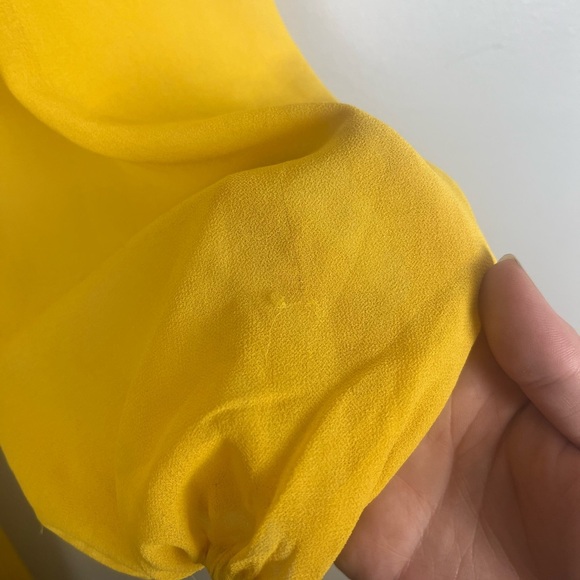 BEAUTICURVE X LANE BRYANT YELLOW PLEATED DRESS  size 18 - Picture 4 of 7
